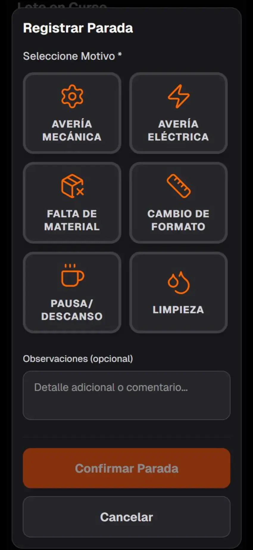 Control de Producción y Paradas 2
